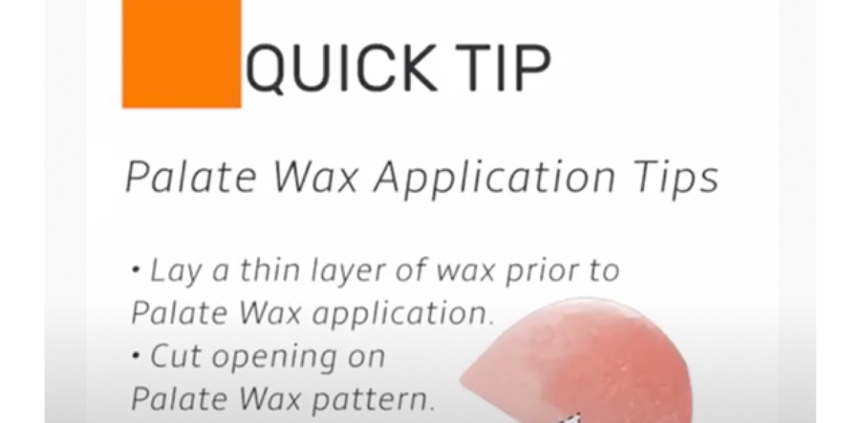 palate-wax-application